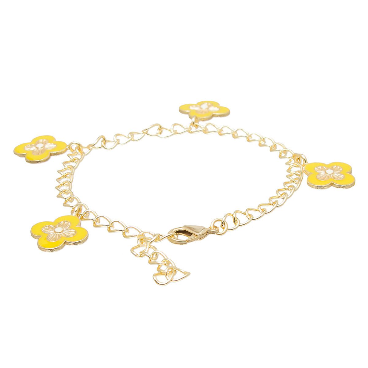 Buy THE JEWEL FACTOR 18K Yellow Gold Plated White Crystal Madusa Charm  Bracelet | Shoppers Stop